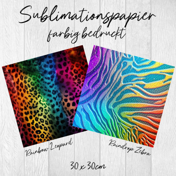 Sublimationspapier 30x30cm 'Animal'